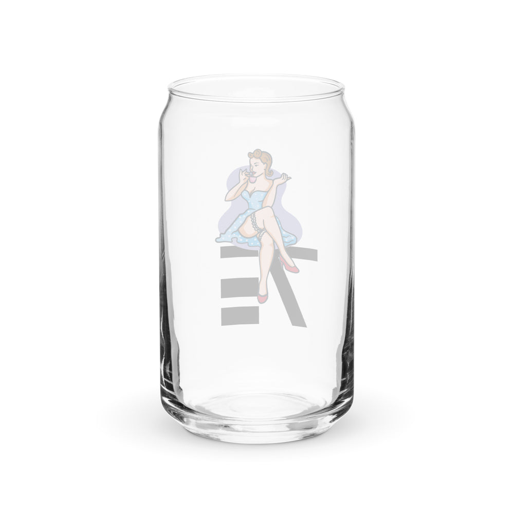 Lady Seven Can-Shaped Glass